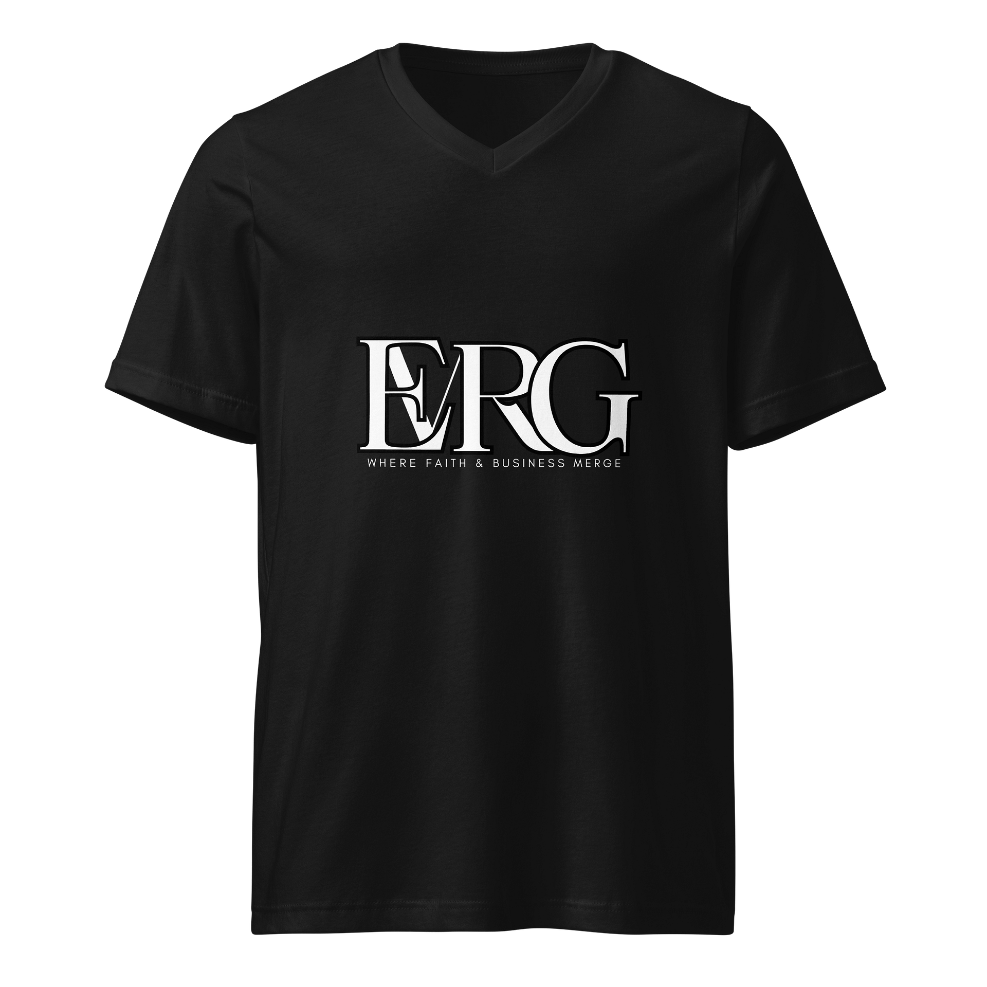 EMRG Black Unisex V-Neck Tee product image (1)