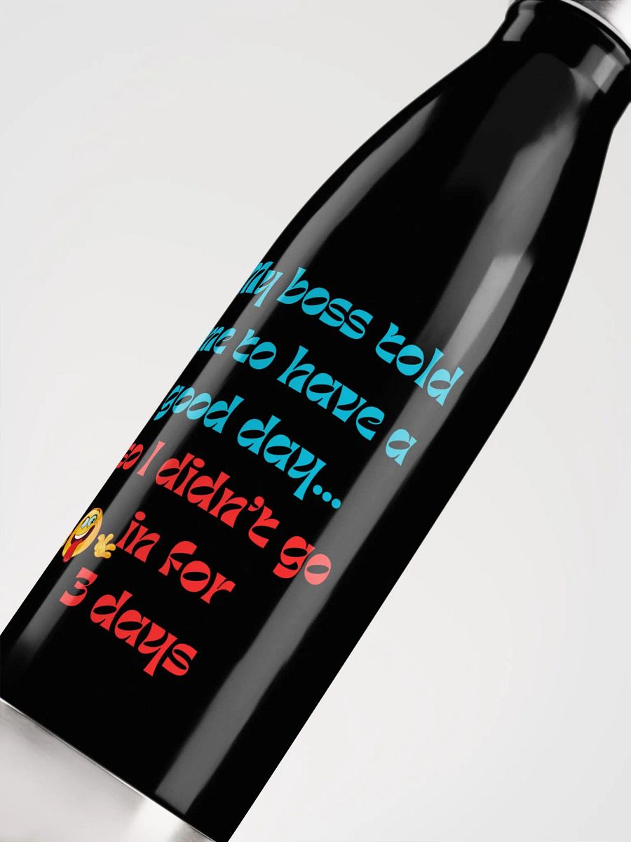 MY BOSS, Playful Rebellion Stainless Steel Water Bottle product image (5)