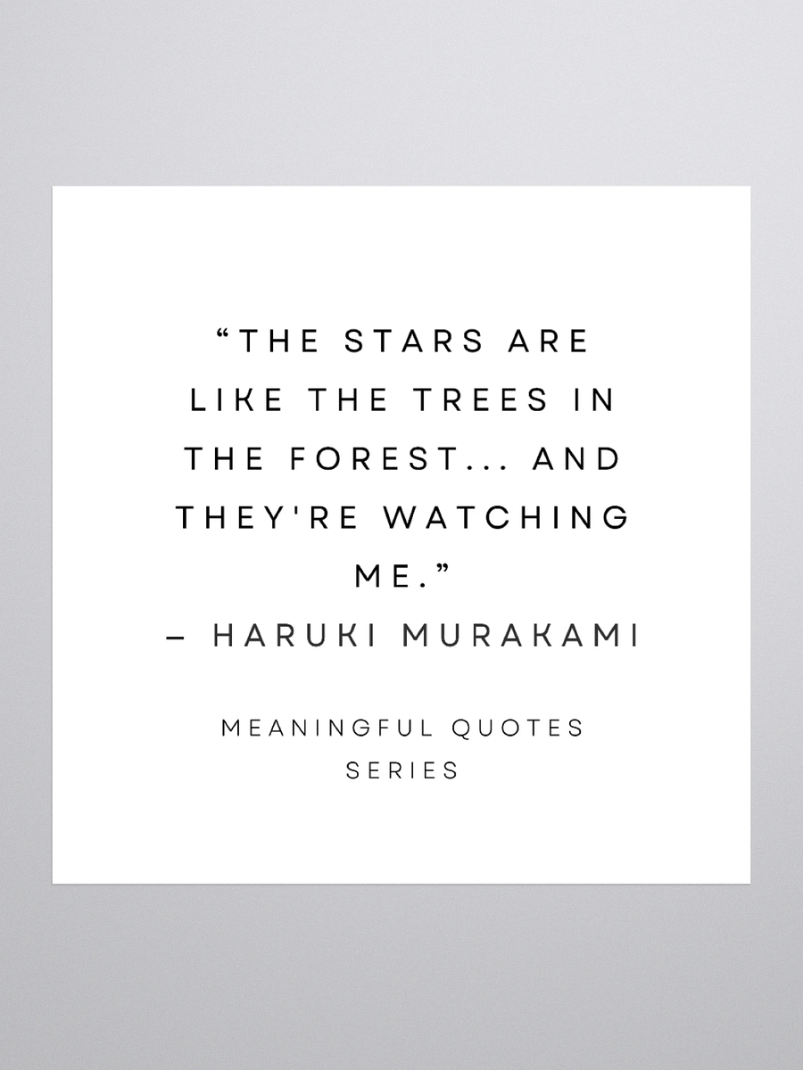 Starry Quotes Kiss Cut Stickers product image (1)