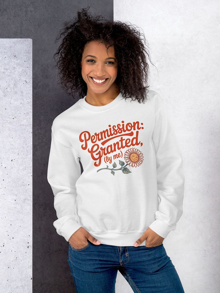 Permission Granted by Me Floral Manifestor Sweatshirt product image (1)