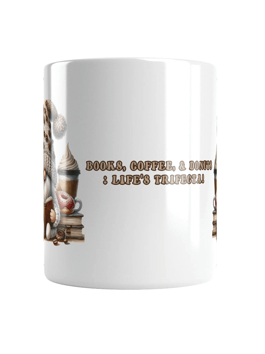 Gnome Books Coffee Donuts Ceramic Mug product image (6)