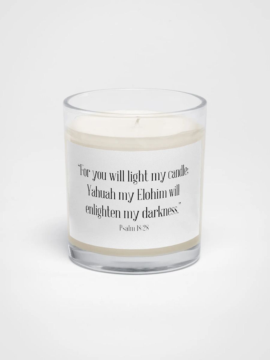 Inspirational Psalm 18:28 Soy Wax Candle product image (1)