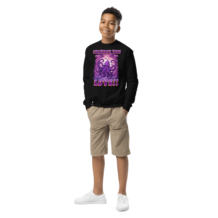 Heart of the Kraken Kids Sweatshirt, product image (1)