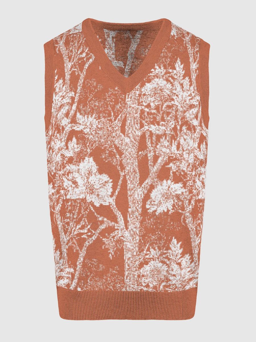 Floral Fusion Knitted V-Neck Vest product image (5)