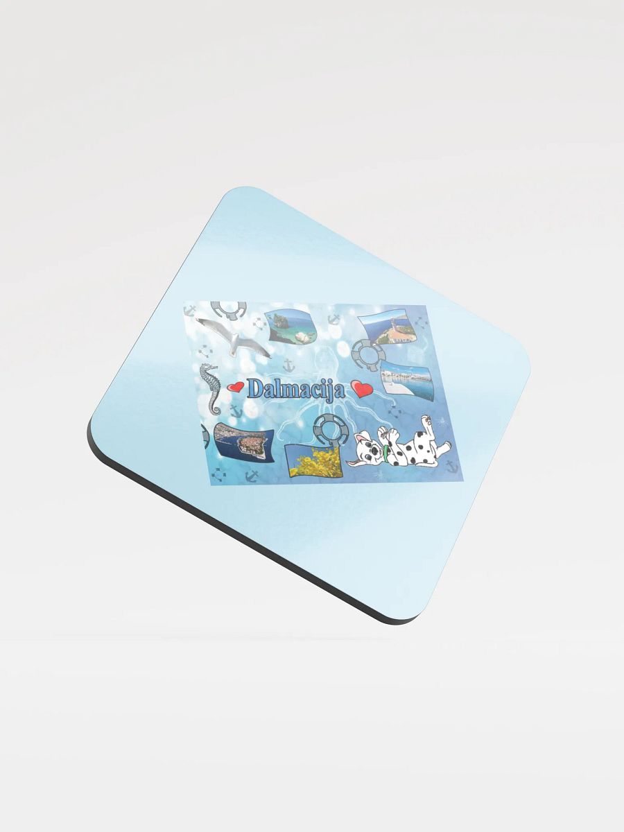 Dalmacija summer - Glossed Cork Coaster product image (1)