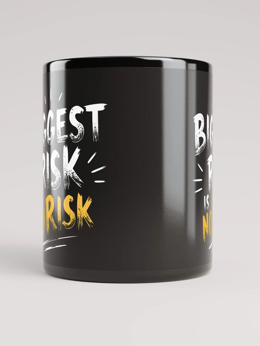 Biggest Risk Is No Risk  Inspirational Mug – Ignite Your Inner Mark Zuckerberg Boldness & Transform Your Life! product image (5)