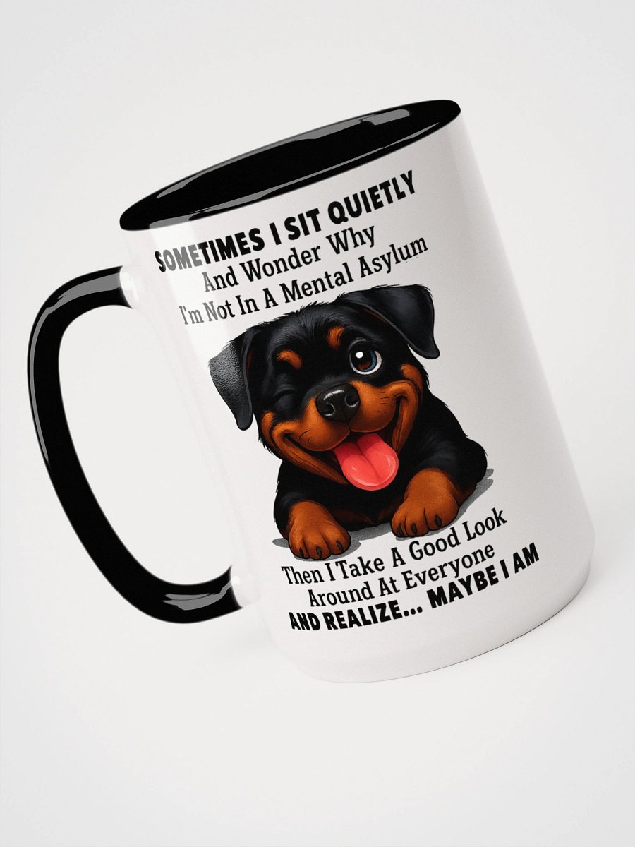Rottweiler Pup Mental Asylum Mug product image (4)