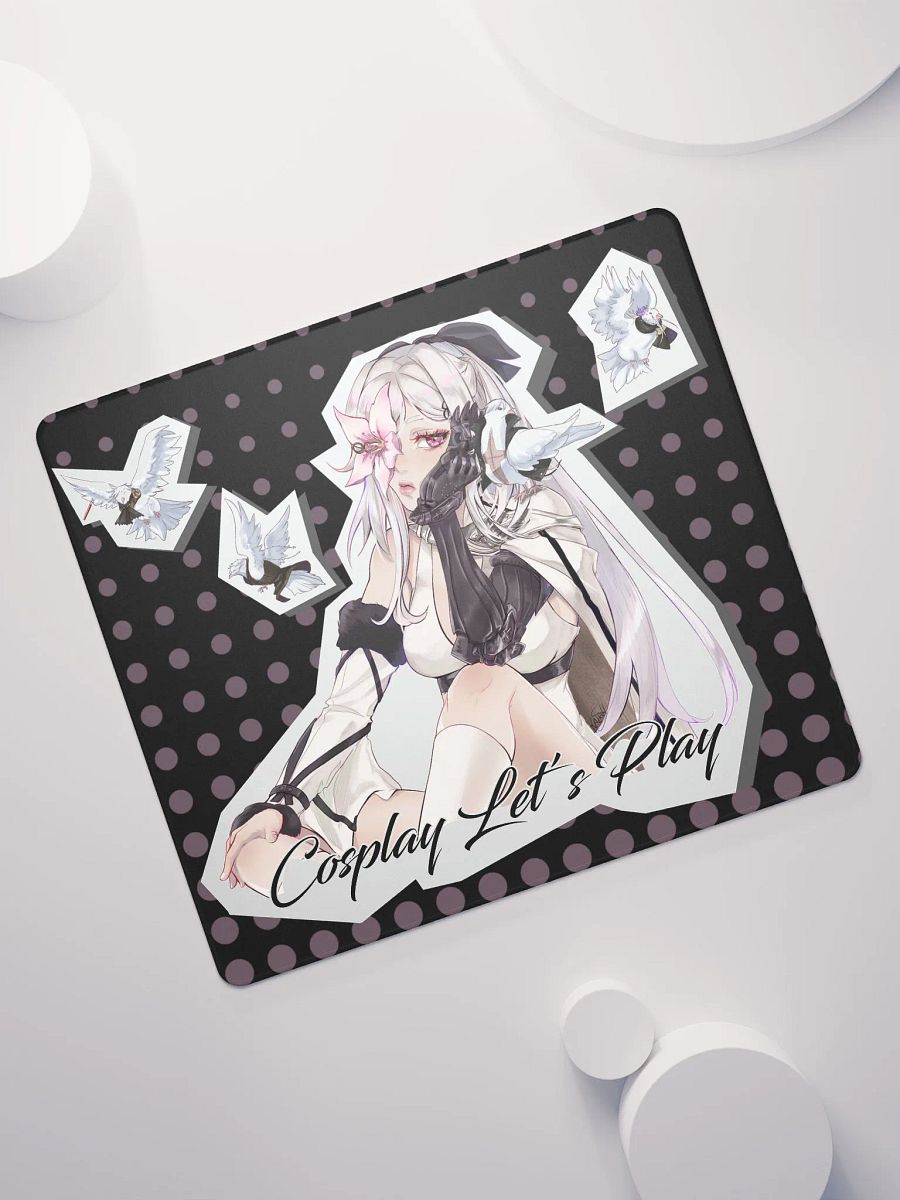 LZ's pigeons small mousepad black product image (7)