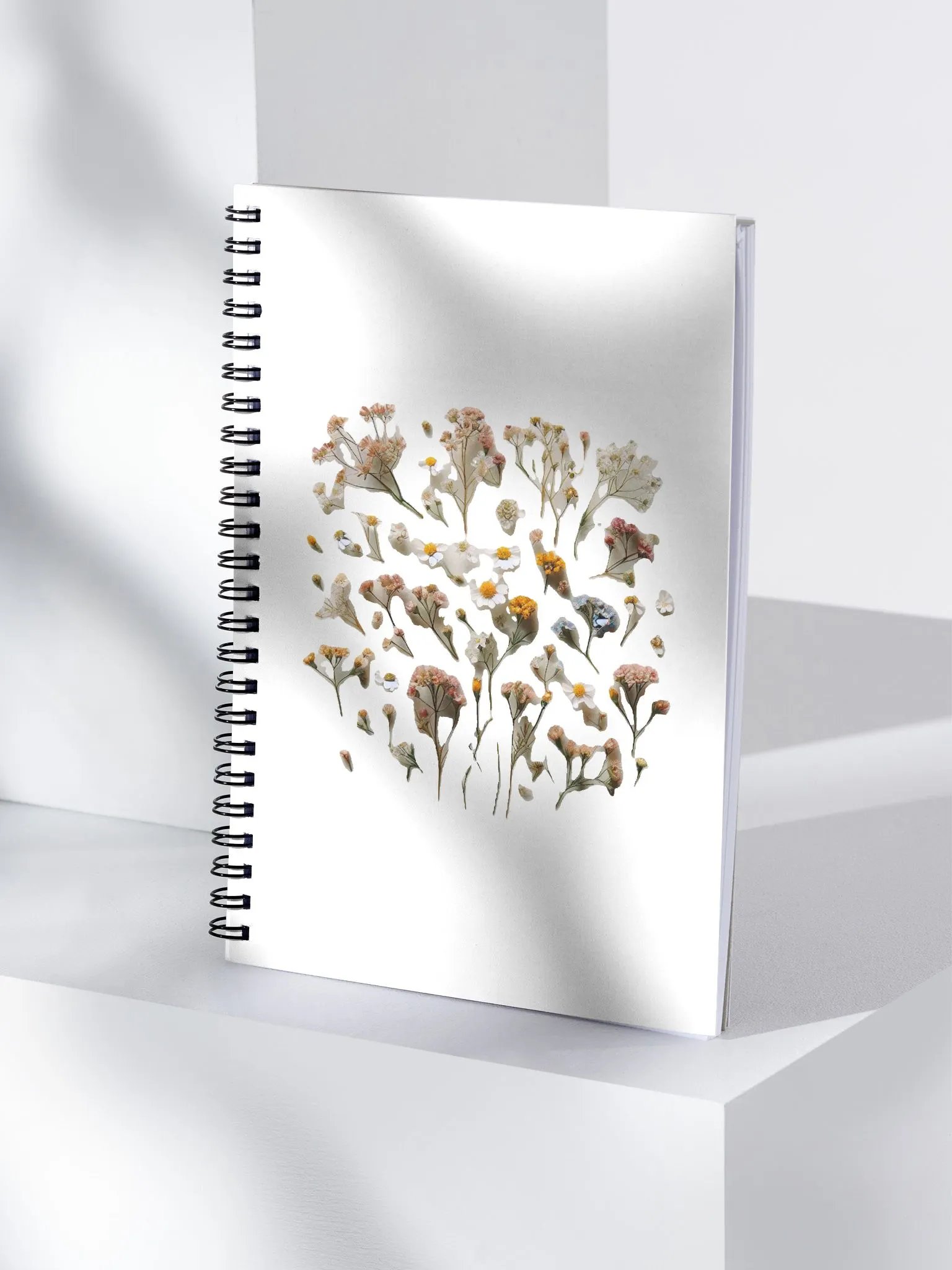 simple wildflower spiral notebook product image (4)
