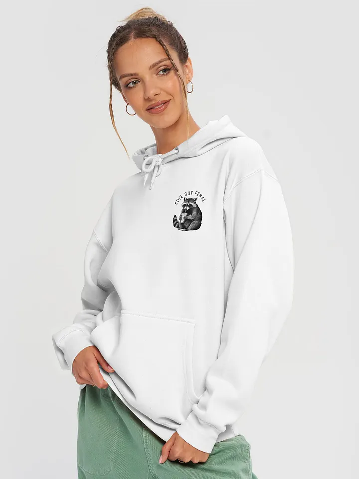 Cute But Feral Raccoon Hoodie product image (1)