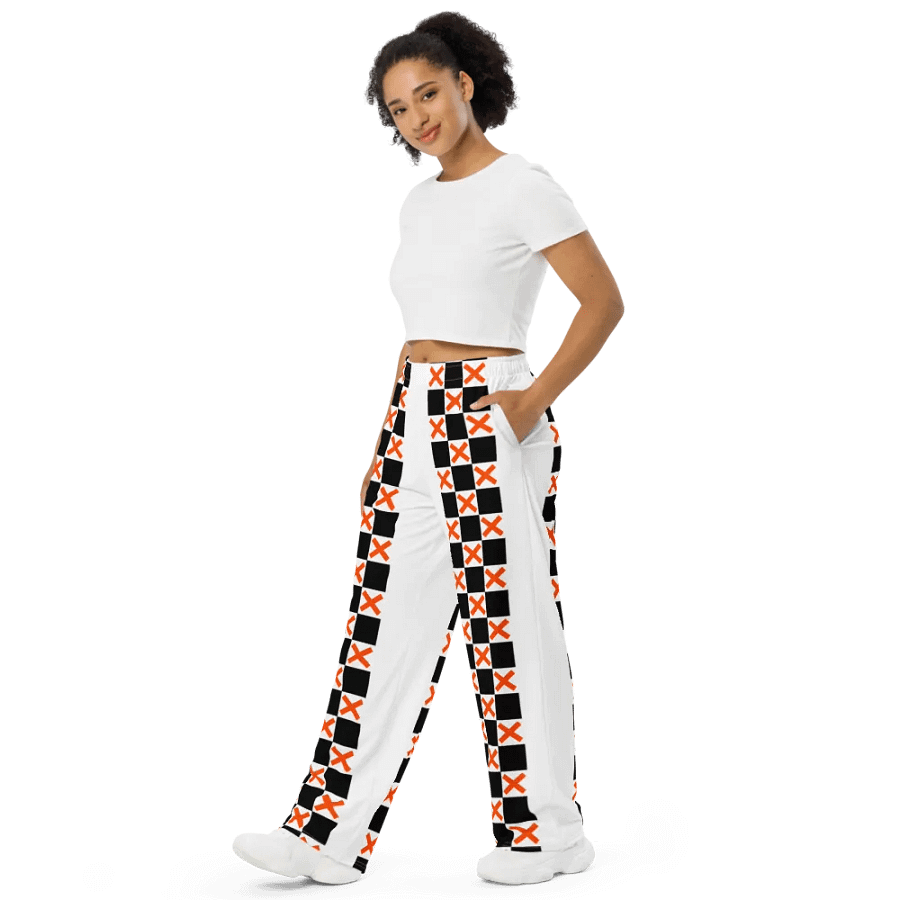 Limited Edition Unisex Orange Checkered Pants 2XS - 6XL Sizes product image (4)