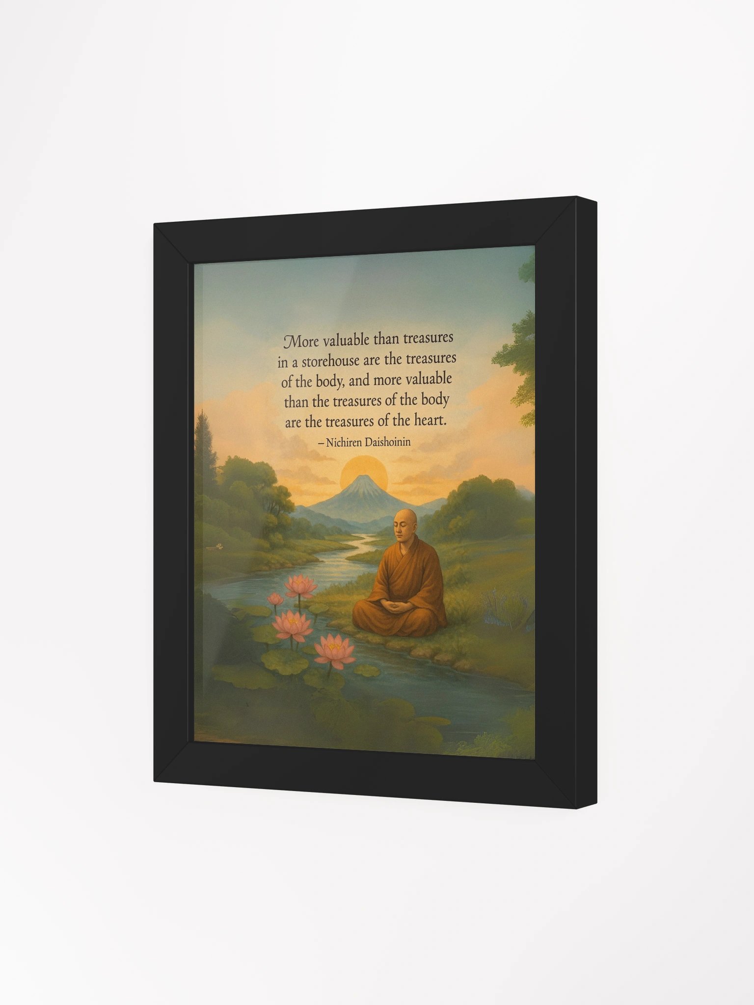 Treasures of the Heart – Nichiren Daishonin Framed Poster for Inner Peace product image (3)