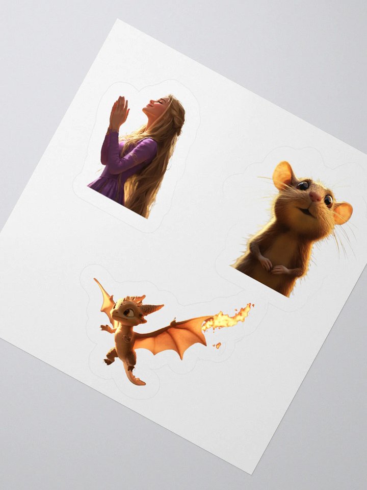 Rats and Royals Princess and Pansie Kiss Cut Stickers Set product image (4)