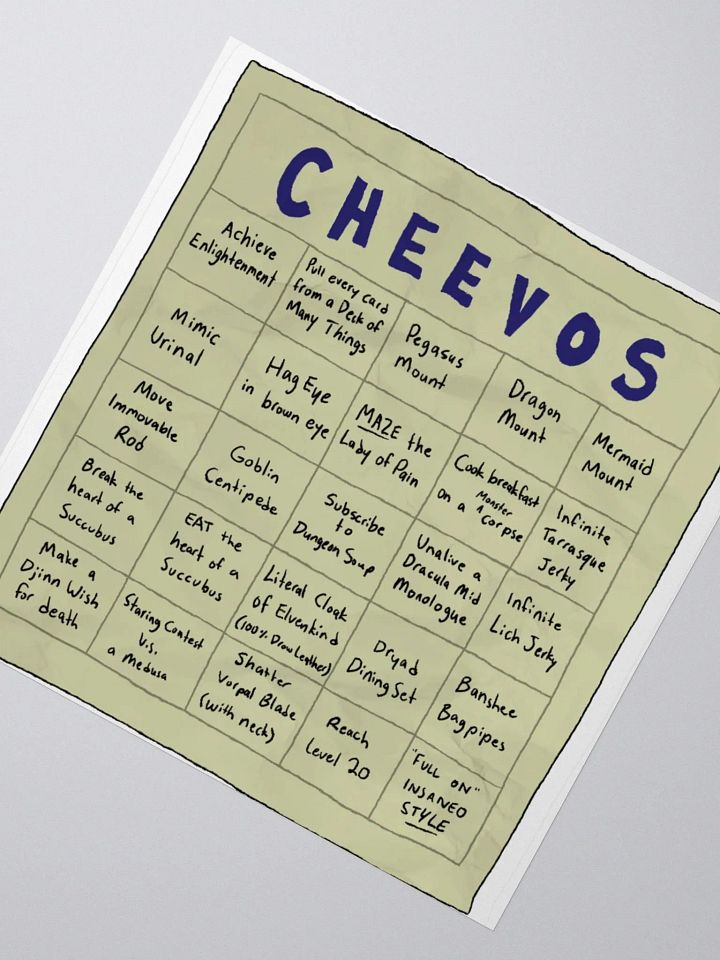 CHEEVOS STICKER product image (4)