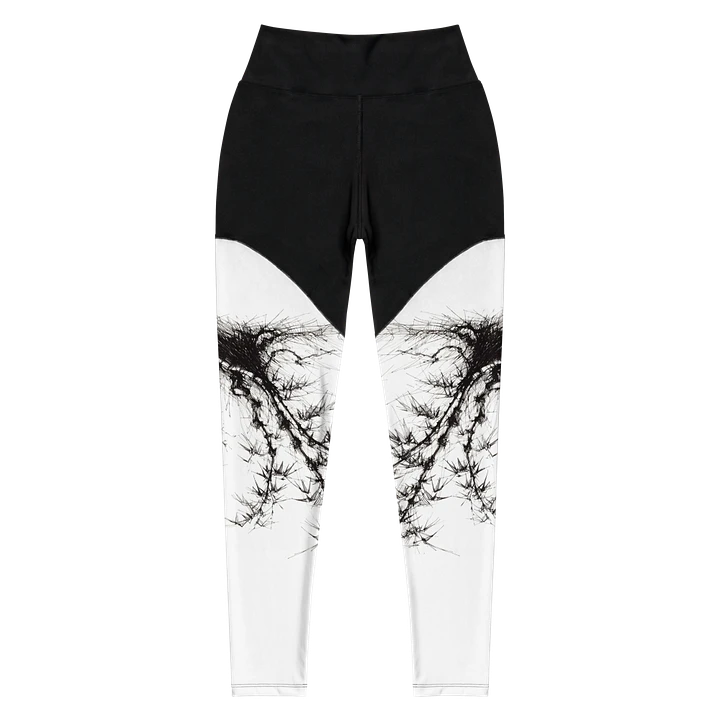 Bamboo Root All-Over Print Sports Leggings product image (1)