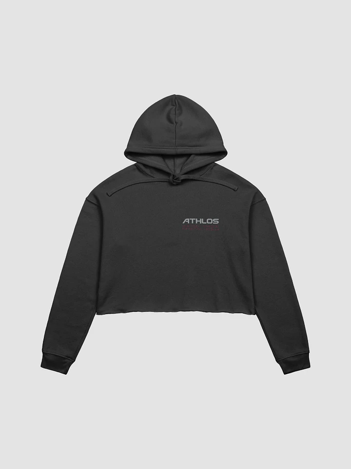 Crop ATHLOS Hoodie - Black product image (1)