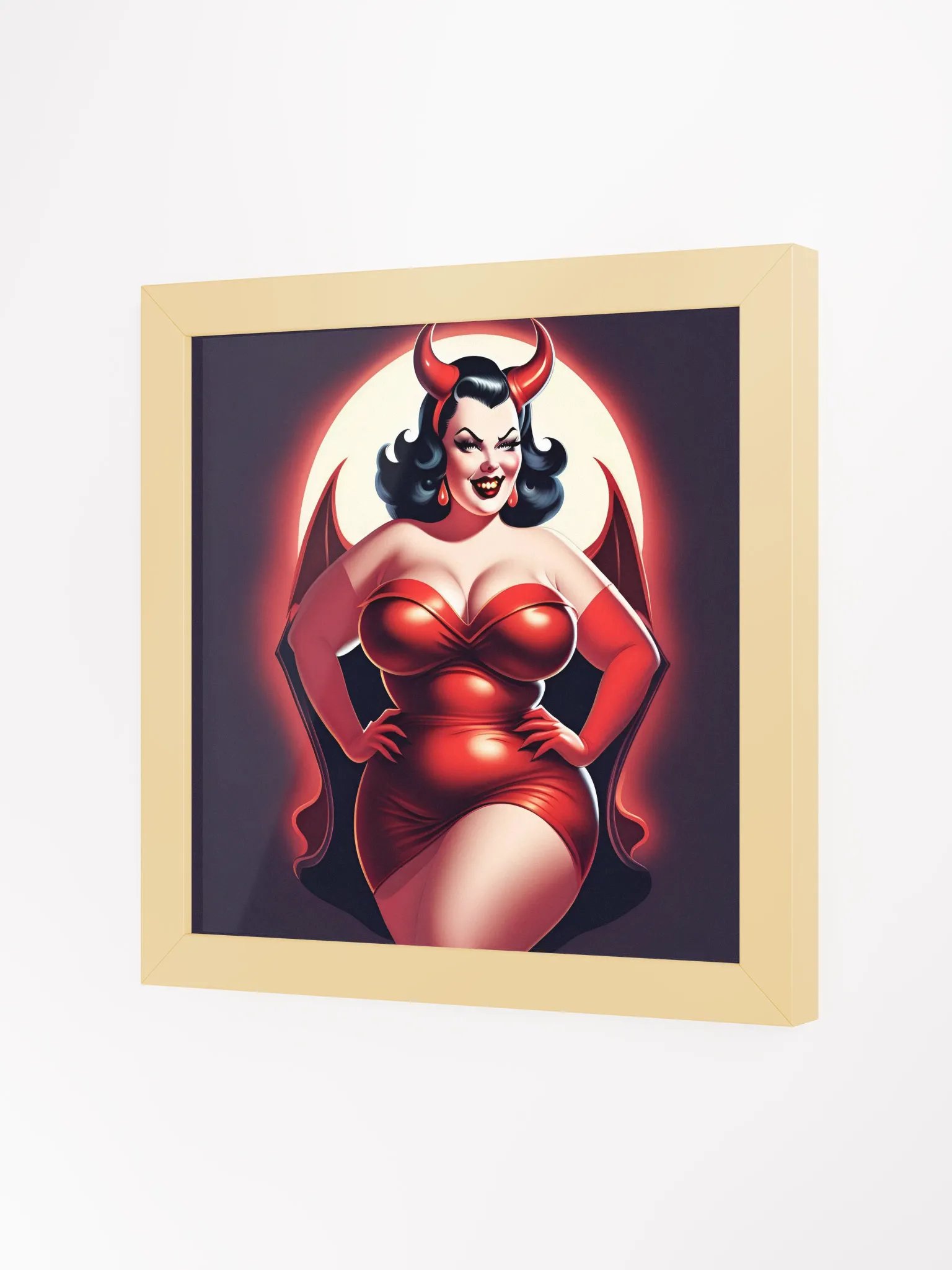 Sultry Devilish Temptation Framed Poster product image (21)