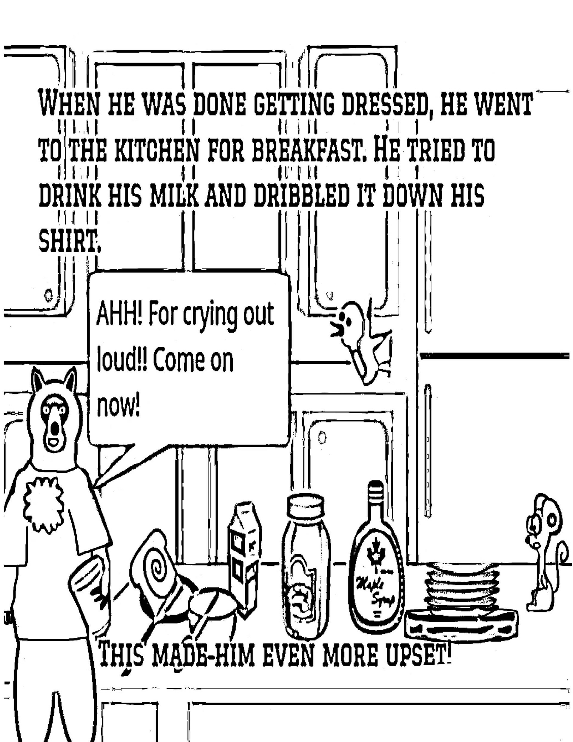 The Angry Little Bear 8.5 x 11 Full Page Coloring Book-Anger Management Lesson product image (6)
