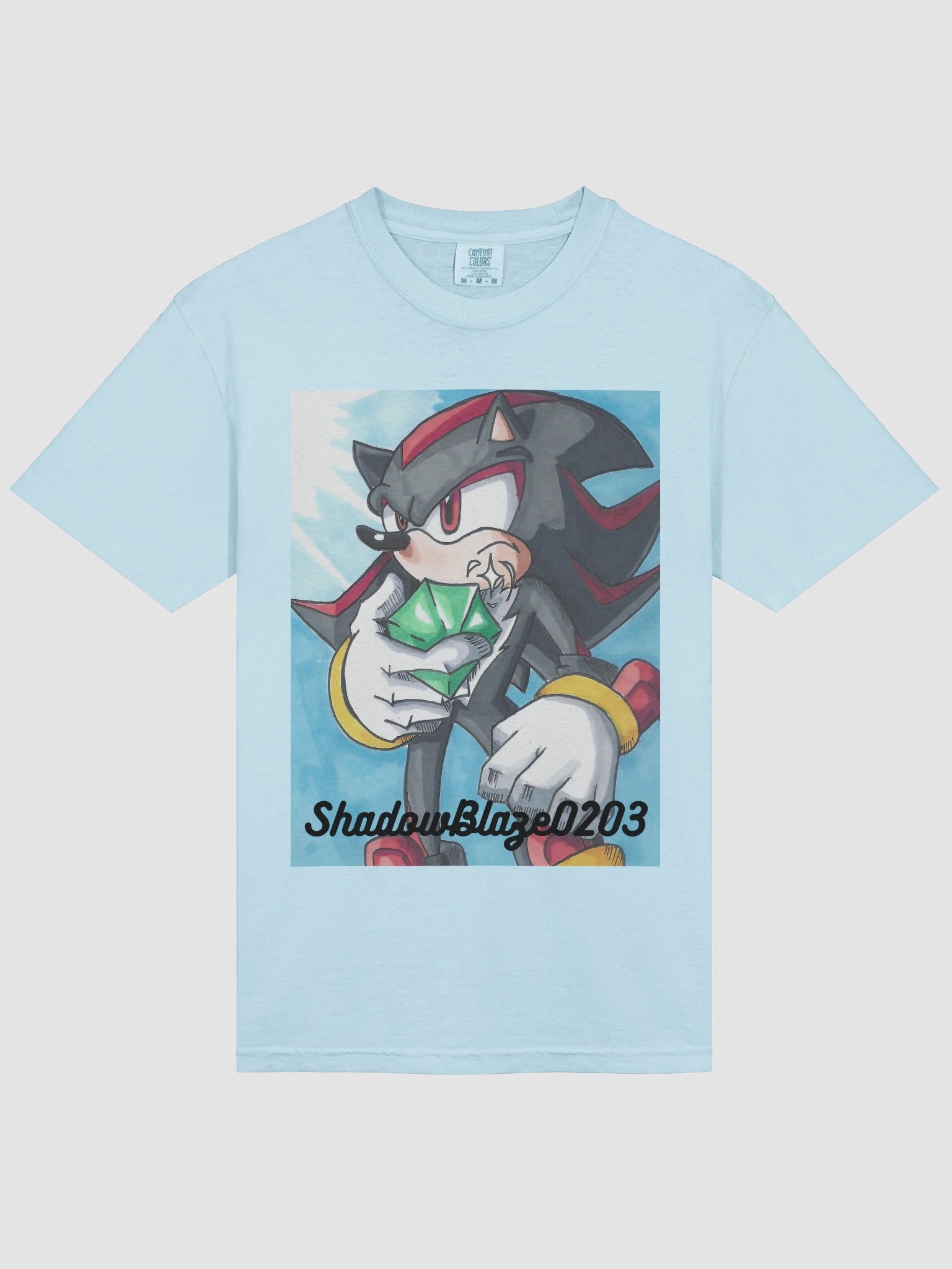 Shadow the Hedgehog Chaos Emerald T-Shirt product image (17)