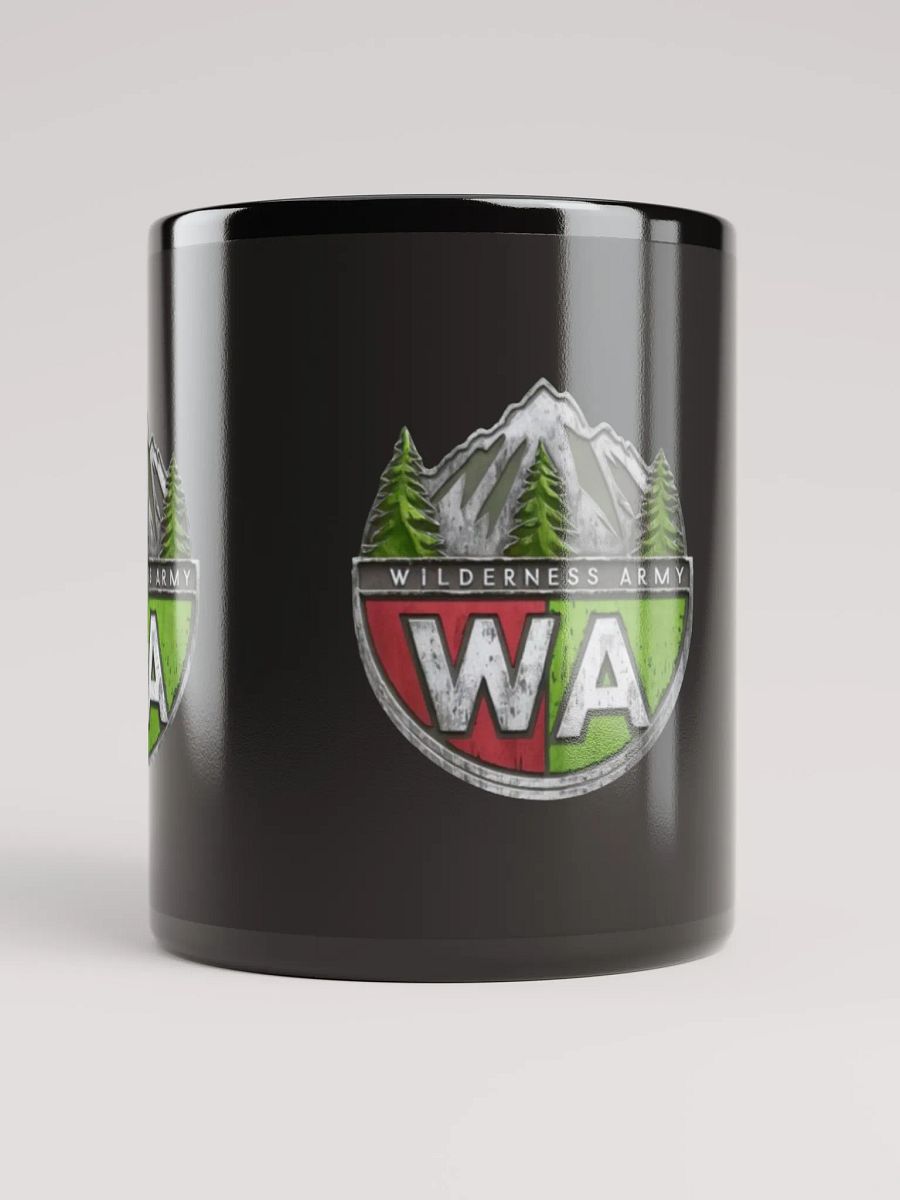 Black Wilderness Army Logo Glossy Mug product image (10)