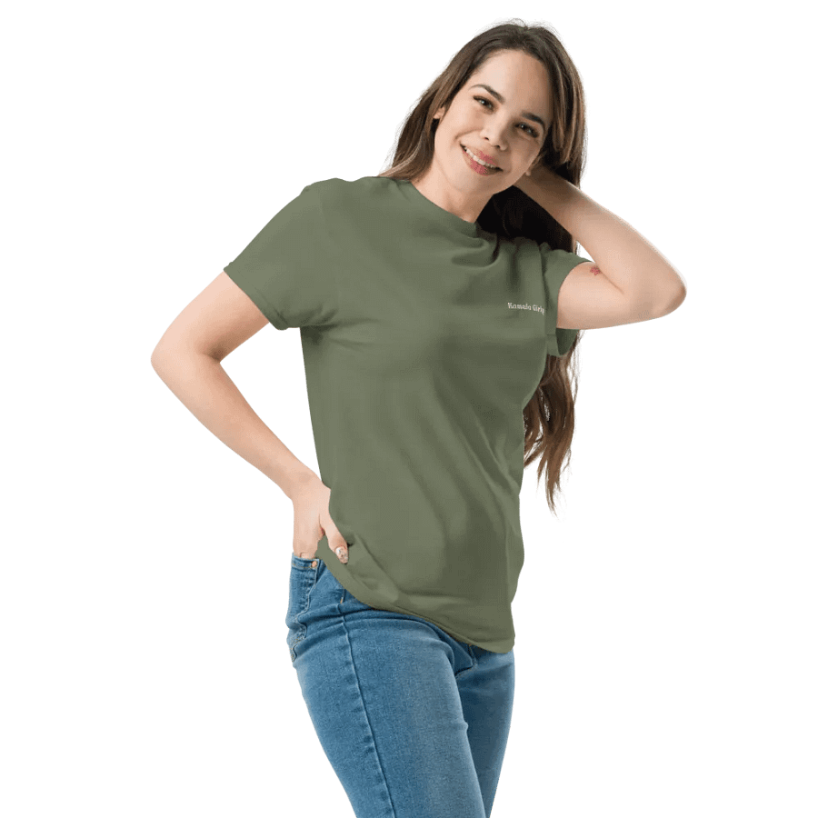Kamala Girly Embroidered Tee (White Font) product image (4)