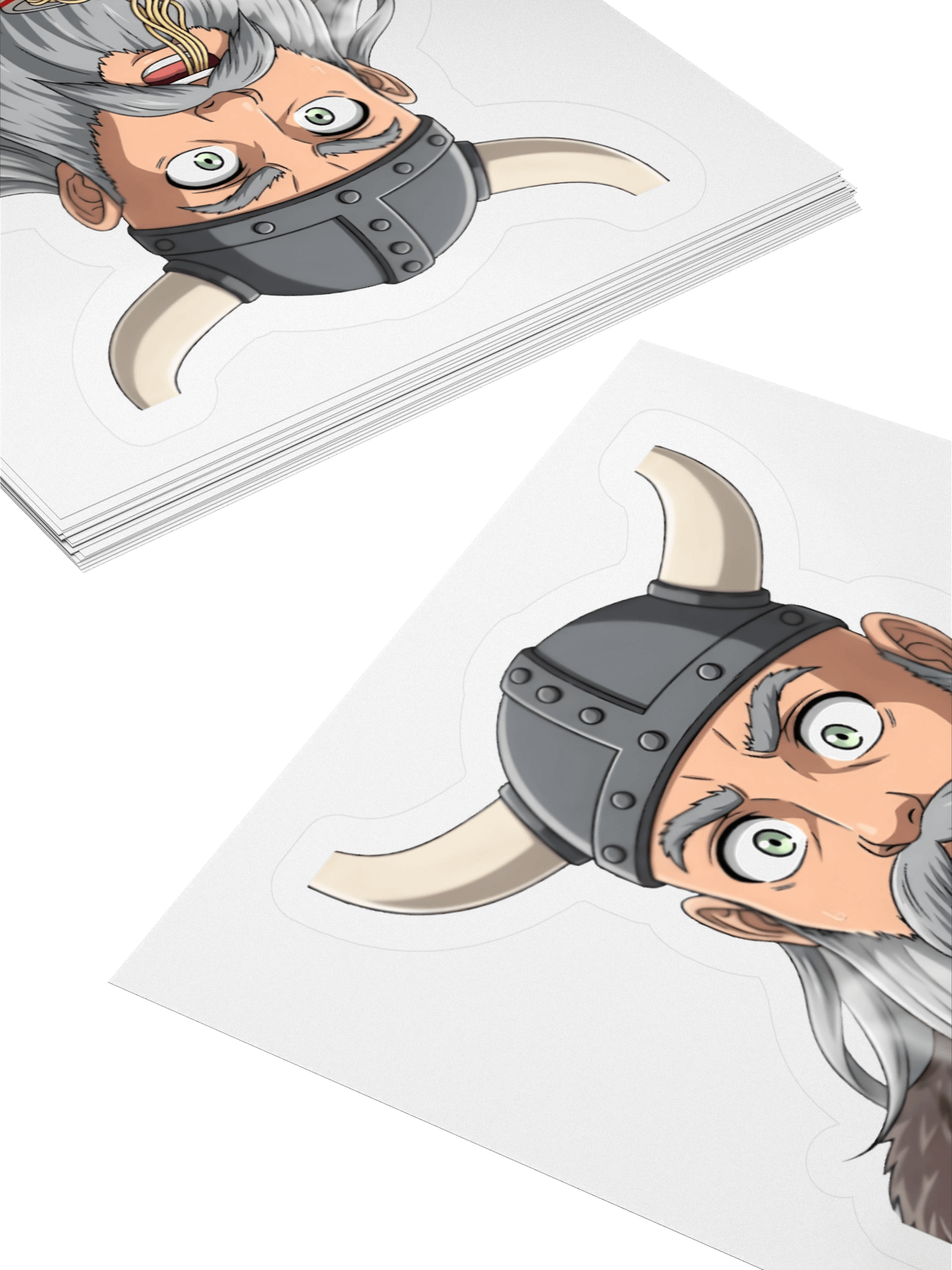 Noodle-Eating Viking Kiss Cut Stickers product image (8)