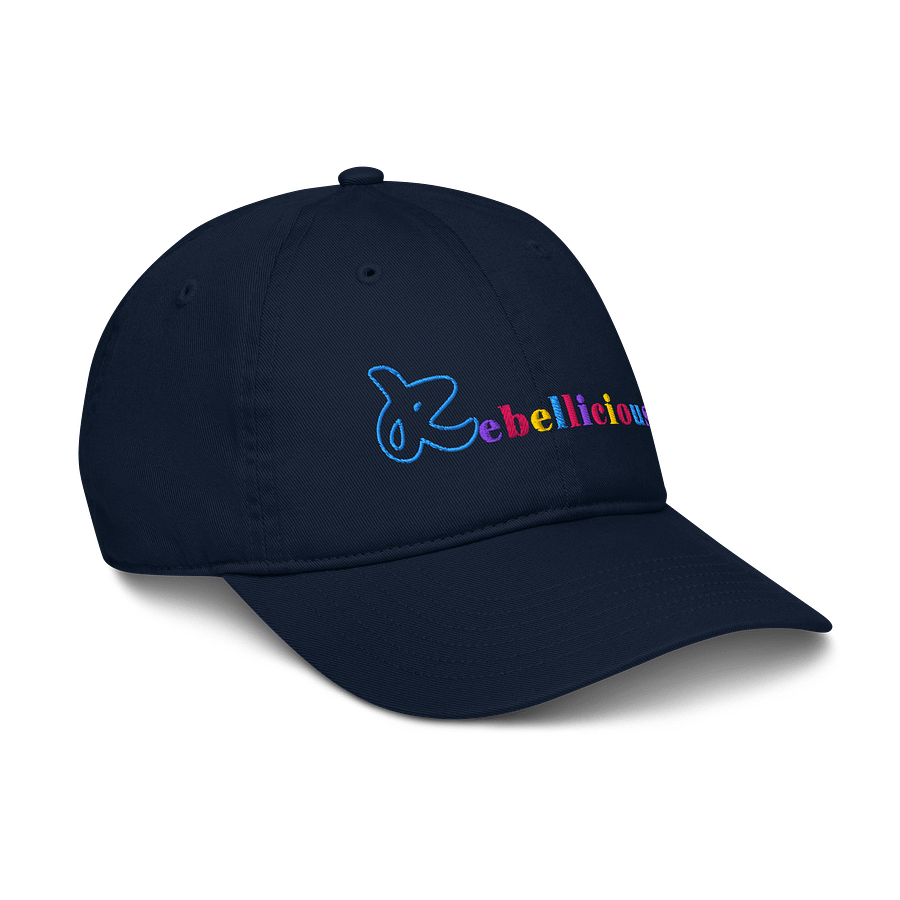 Rebellicious Organic Dad Hat Colored Text product image (12)