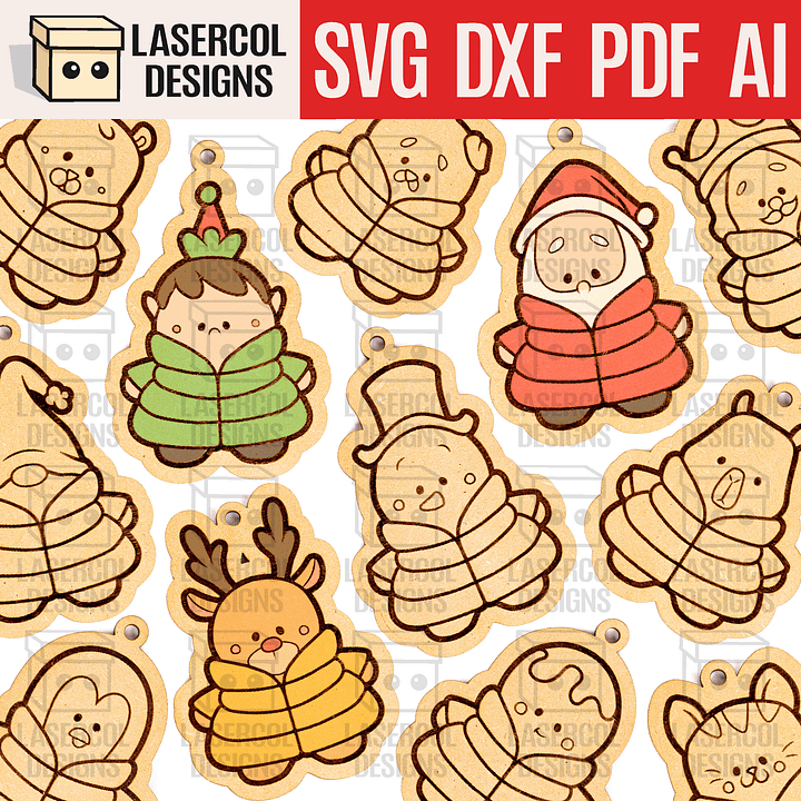 Christmas Ornaments - Laser Cut Files product image (1)