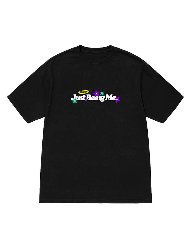 HAPPY TEE- BLACK product image (1)