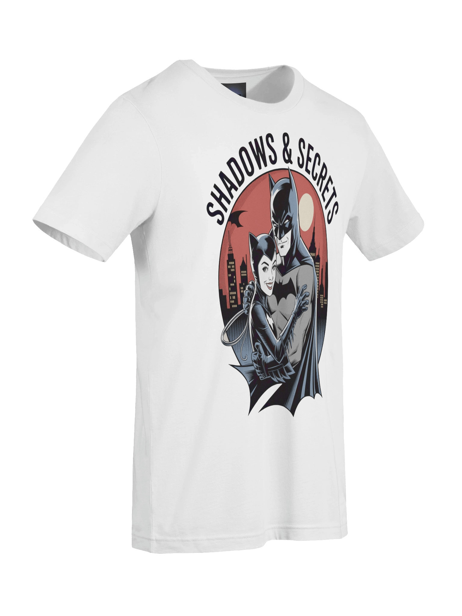 Shadows & Secrets: Batman & Catwoman Midnight Embrace T-Shirt product image (9)