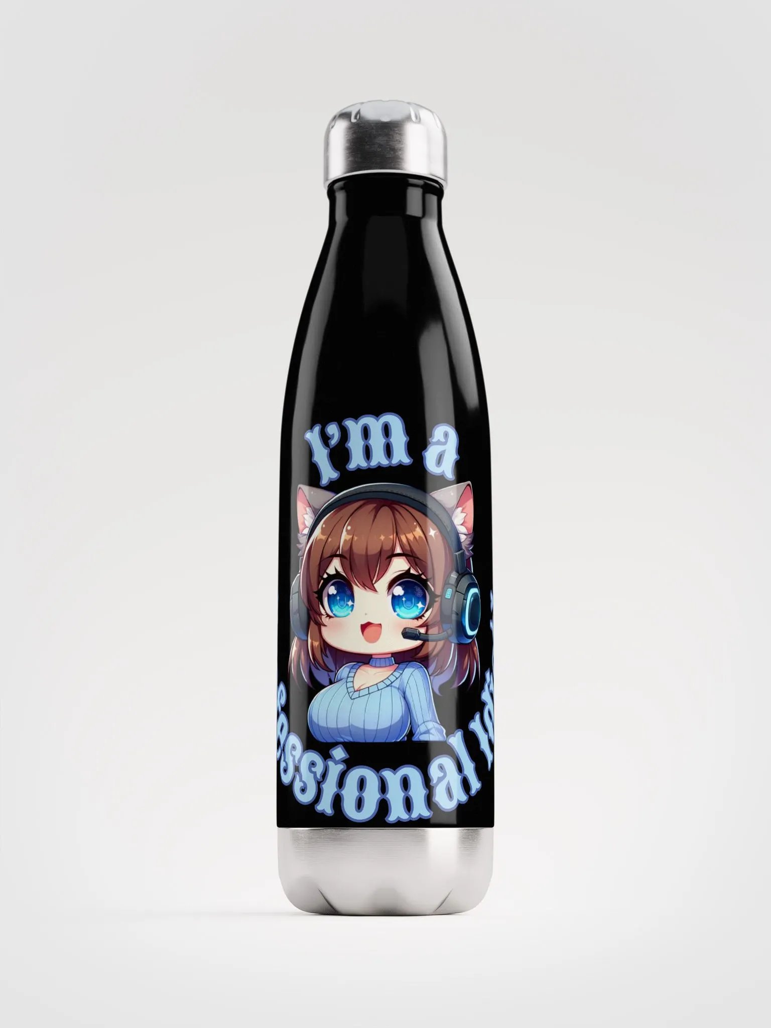 Professional Idiot Stainless Steel Water Bottle product image (1)