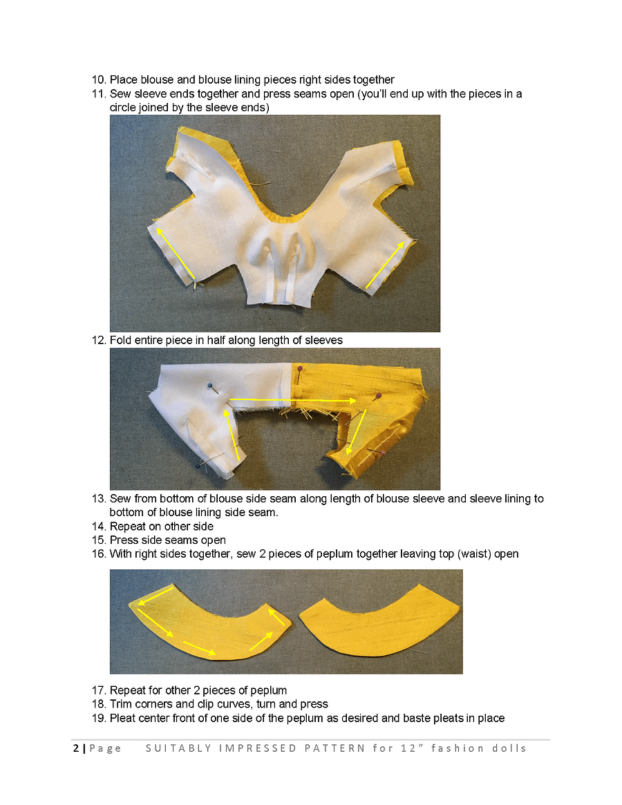 Suitably Impressed sewing pattern for 12
