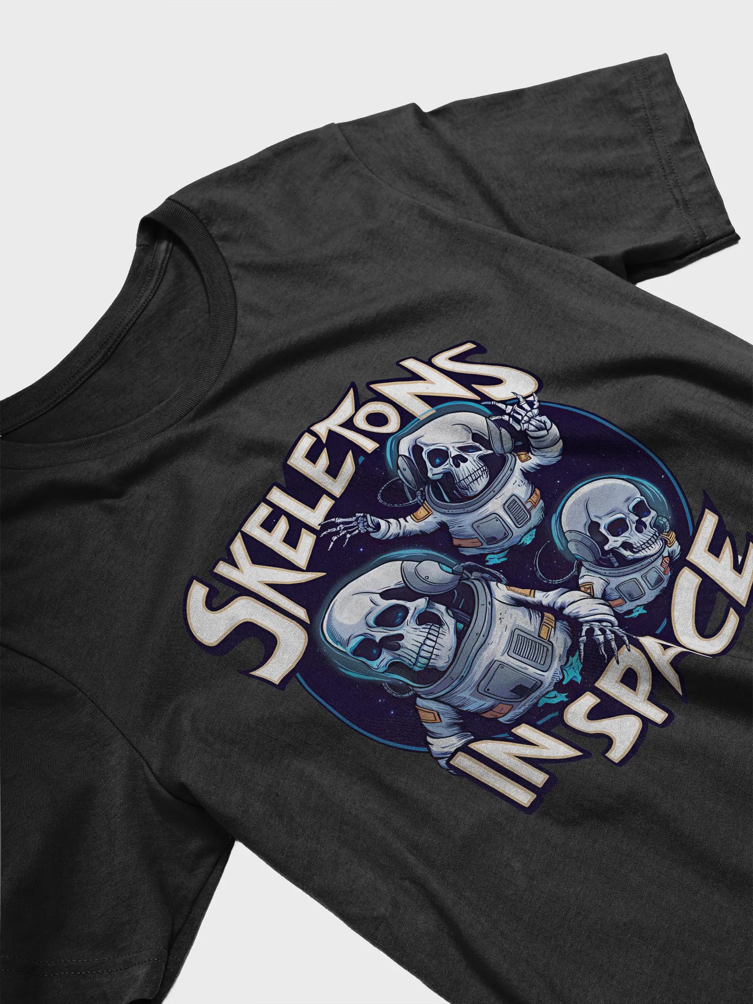 Skeletons In Space Halloween Unisex T-Shirt product image (12)