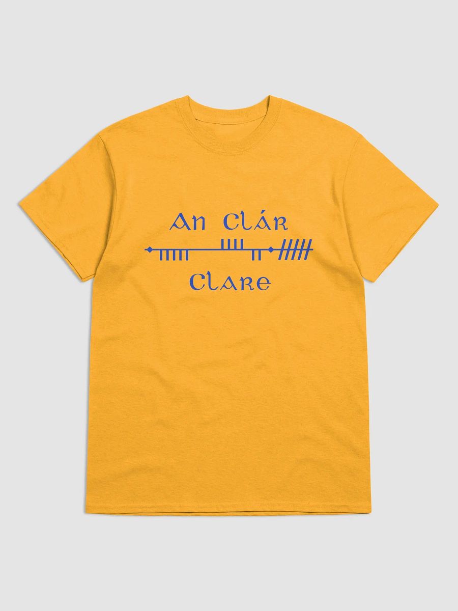 Clare/An Clár Gold Scholastic Style Ogham Printed T-shirt product image (1)