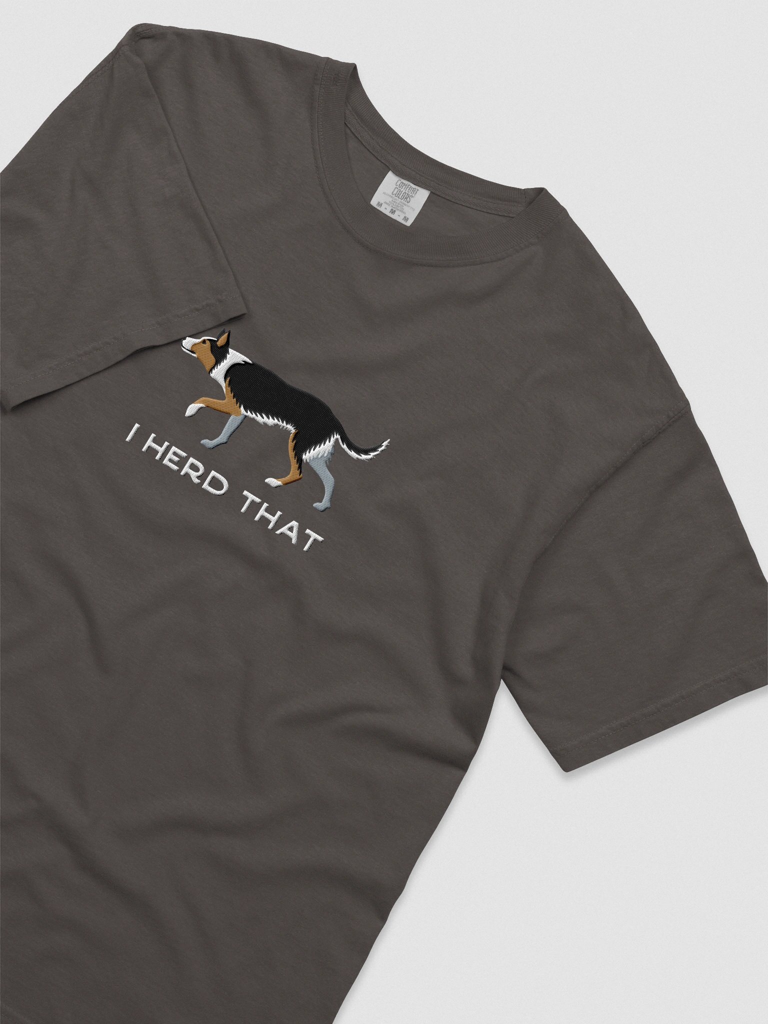 I Herd That T-Shirt(Embroidered) of an Australian Koolie(Black Tricolor) product image (8)