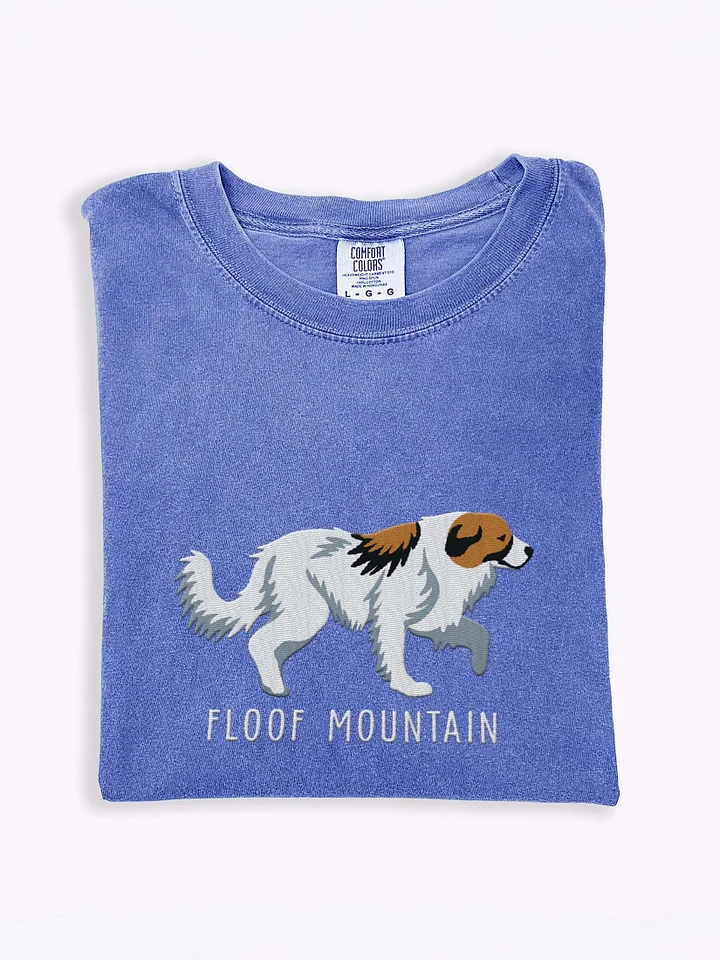 Floof Mountain T-Shirt(Embroidered) of a Great Pyrenees(Brown & White) product image (1)