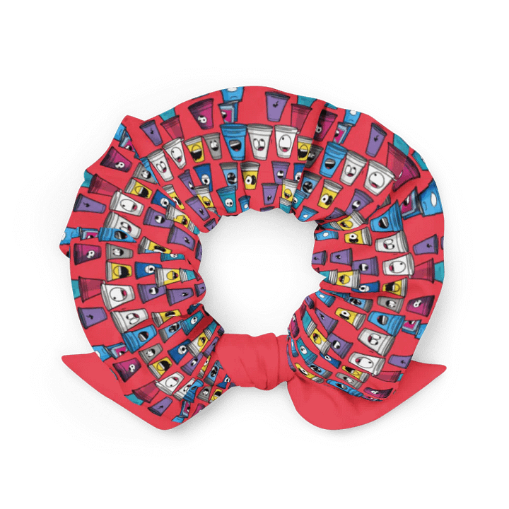 Whimsical Faces All-Over Print Scrunchie product image (2)
