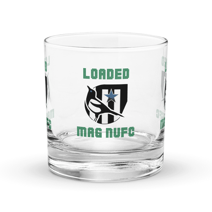 Loaded Mag NUFC Rocks Glass product image (1)