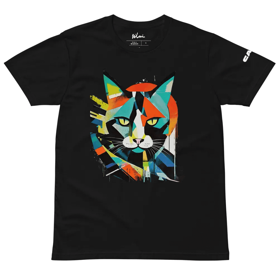 Cat Unisex T-Shirt – Vibrant & Artistic Feline Design 🎨🐱 product image (2)