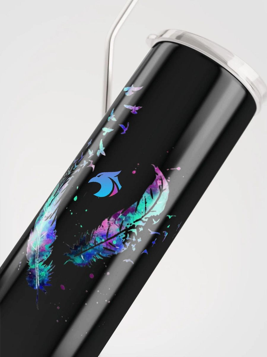 Black Tumbler Logo/Feathers product image (5)