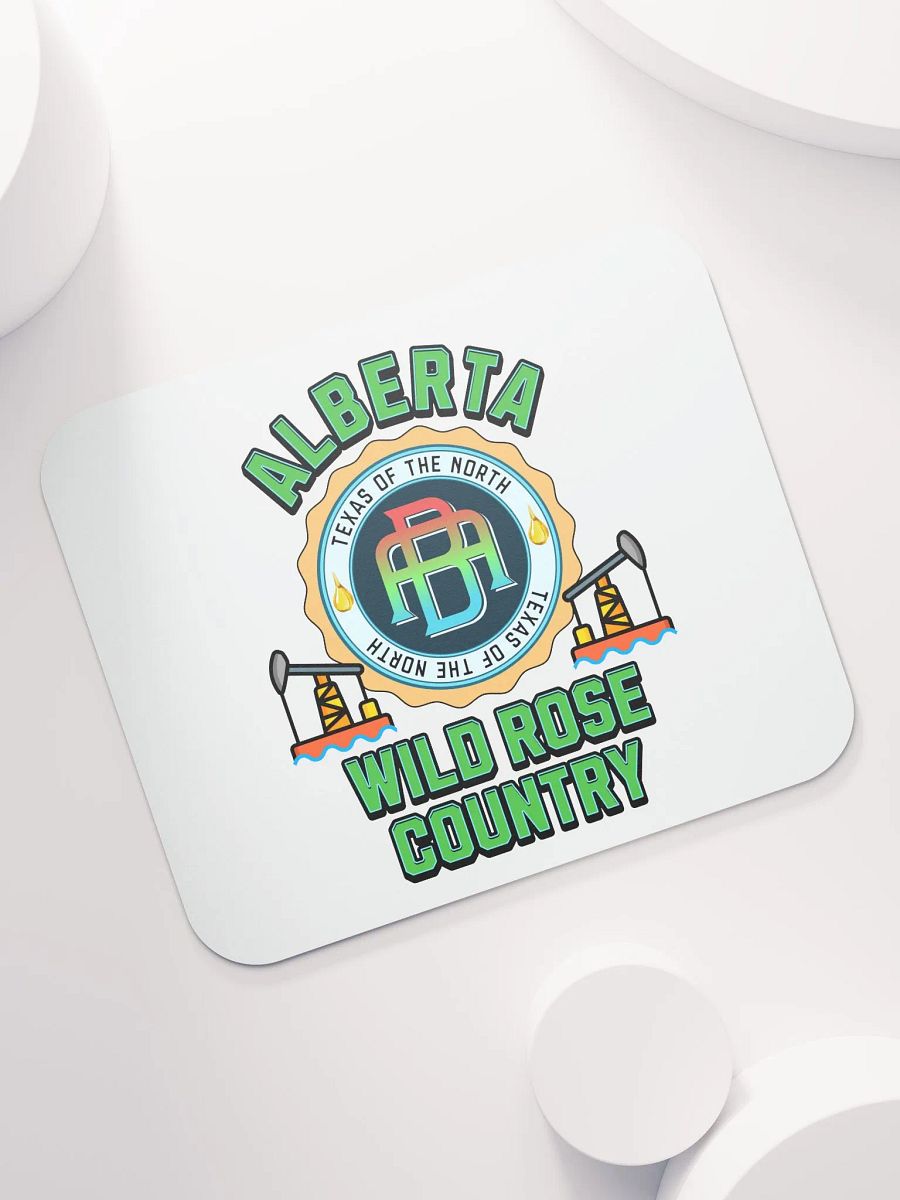 Alberta Wild Rose Country Emblem Mouse Pad product image (5)