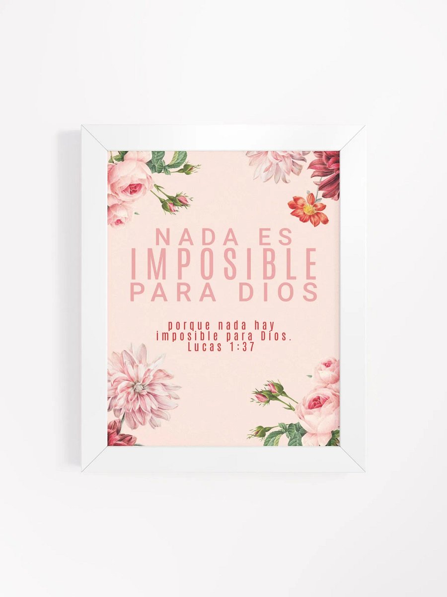 Divine Floral Encouragement Matte Poster product image (84)