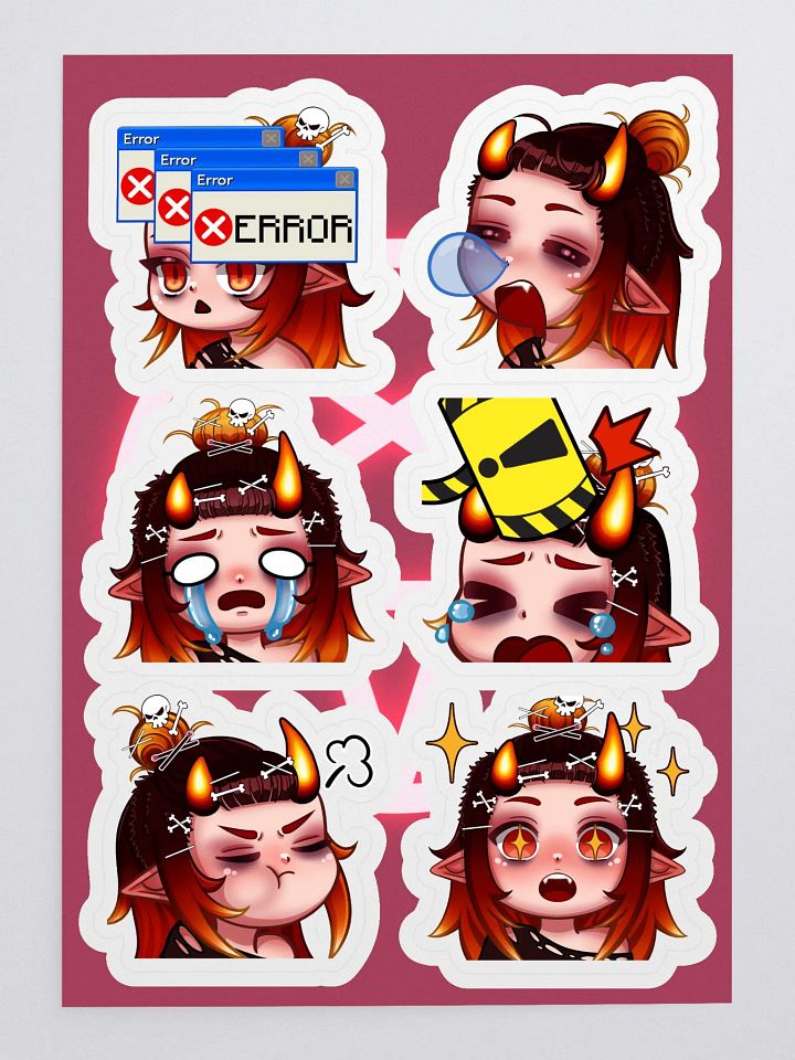 Emote Sticker Sheet 3 product image (1)