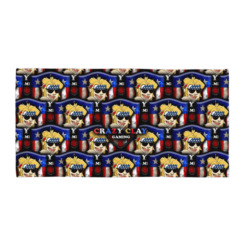 Crazy Clay Gaming Beach Towel product image (1)