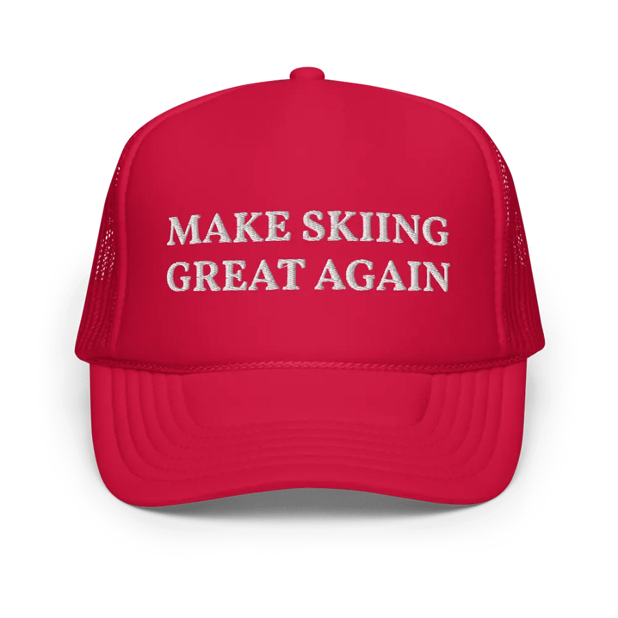 Make Skiing Great Again Embroidered Trucker Cap product image (1)