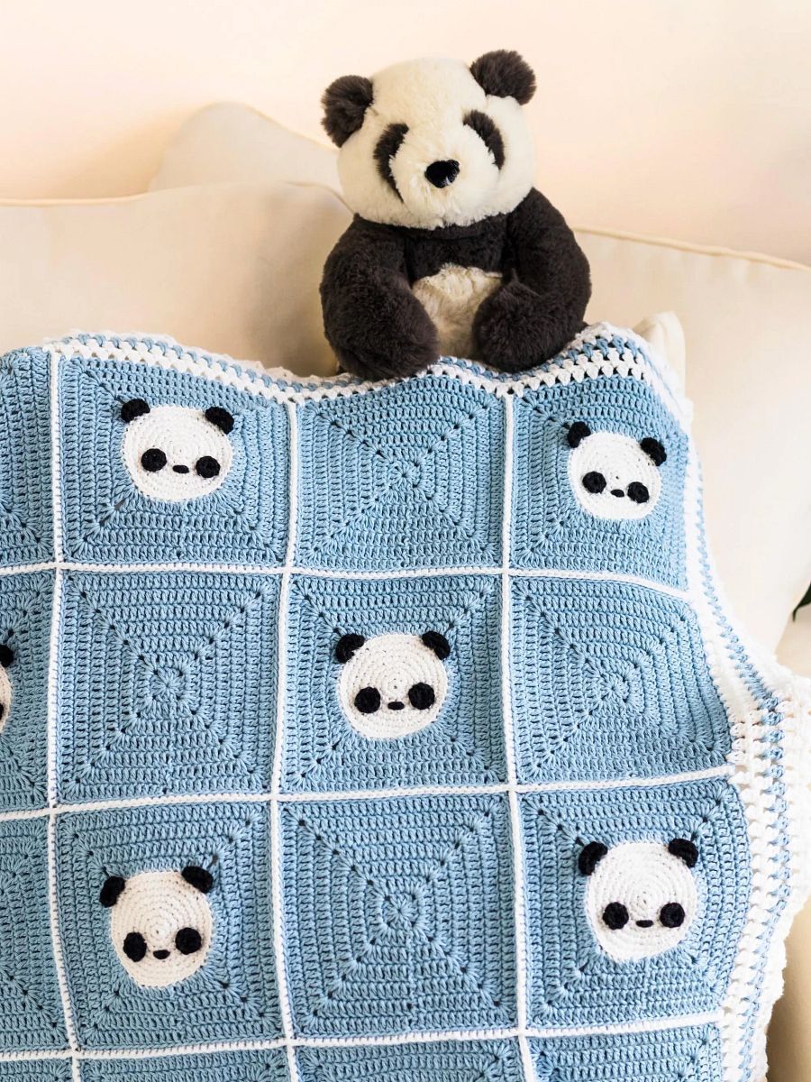 Crochet Pattern: Panda Baby Blanket product image (6)