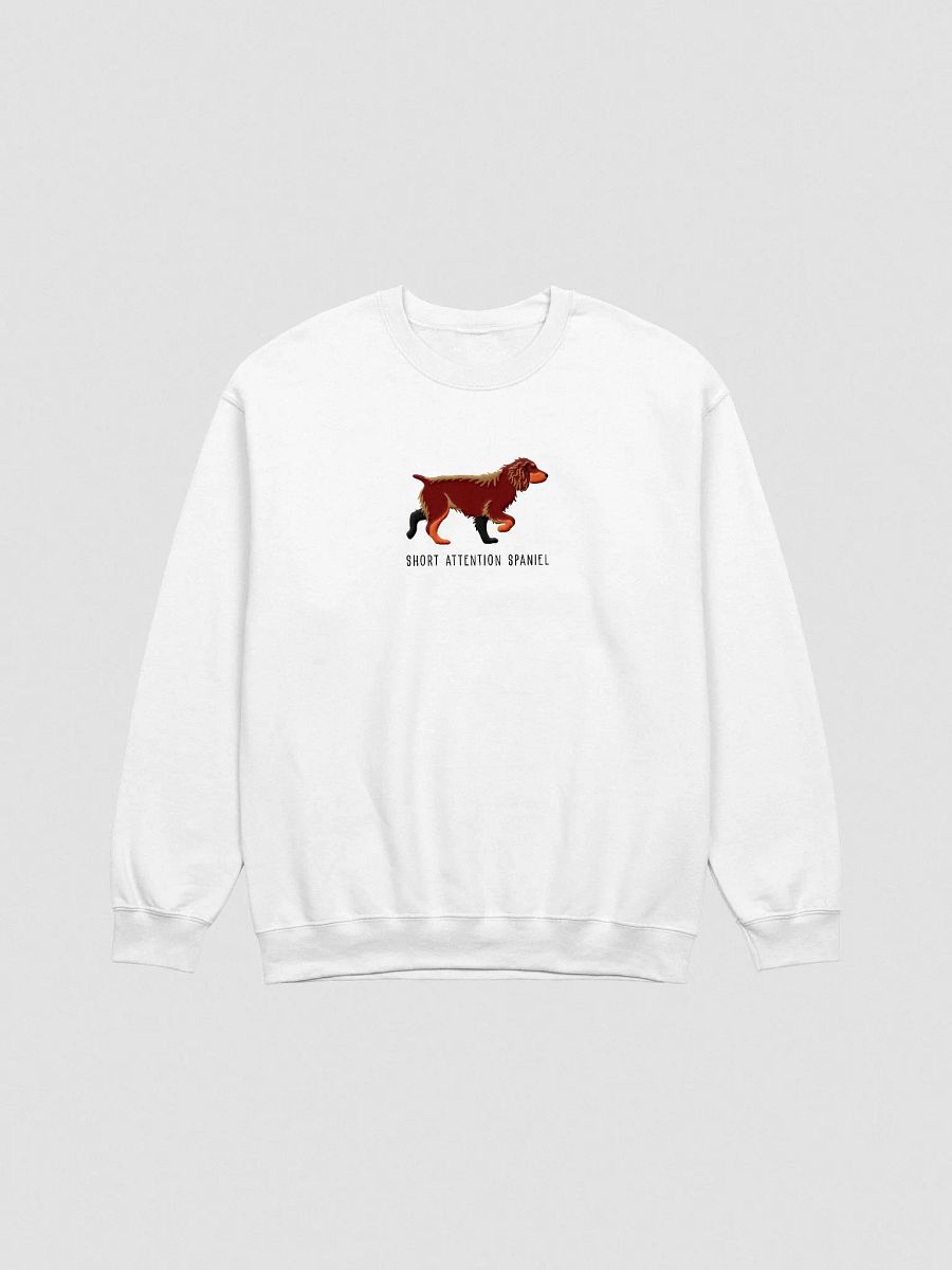 Short Attention Spaniel Sweatshirt (Embroidered) of a Working Cocker Spaniel(Liver & Tan) product image (4)