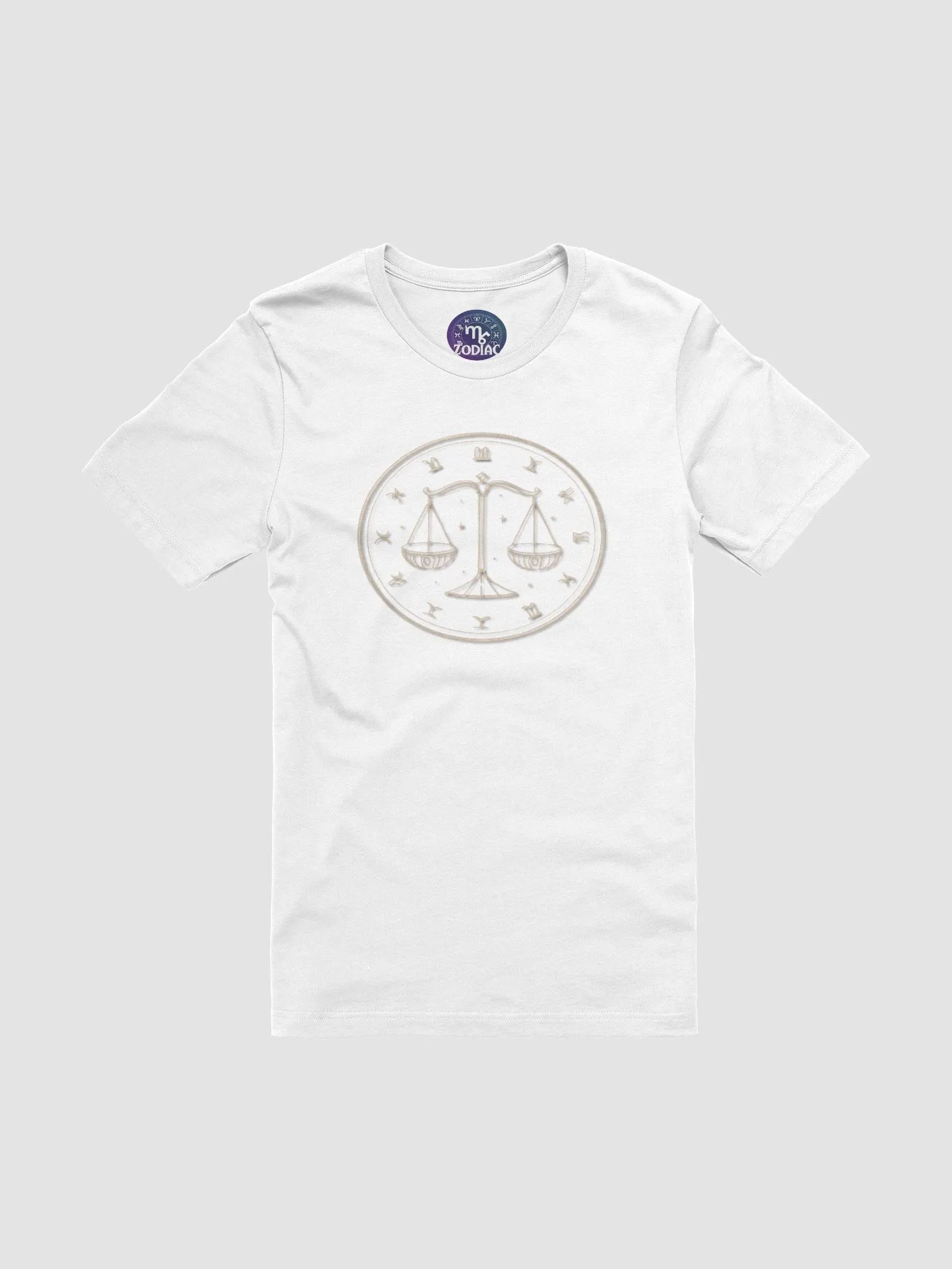 Exclusive Unisex Libra Zodiac T-Shirt - Minimalist Scales Design, Astrology Gift product image (3)