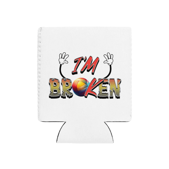 Im Ok Im Broken Volleyball Can Cooler product image (1)