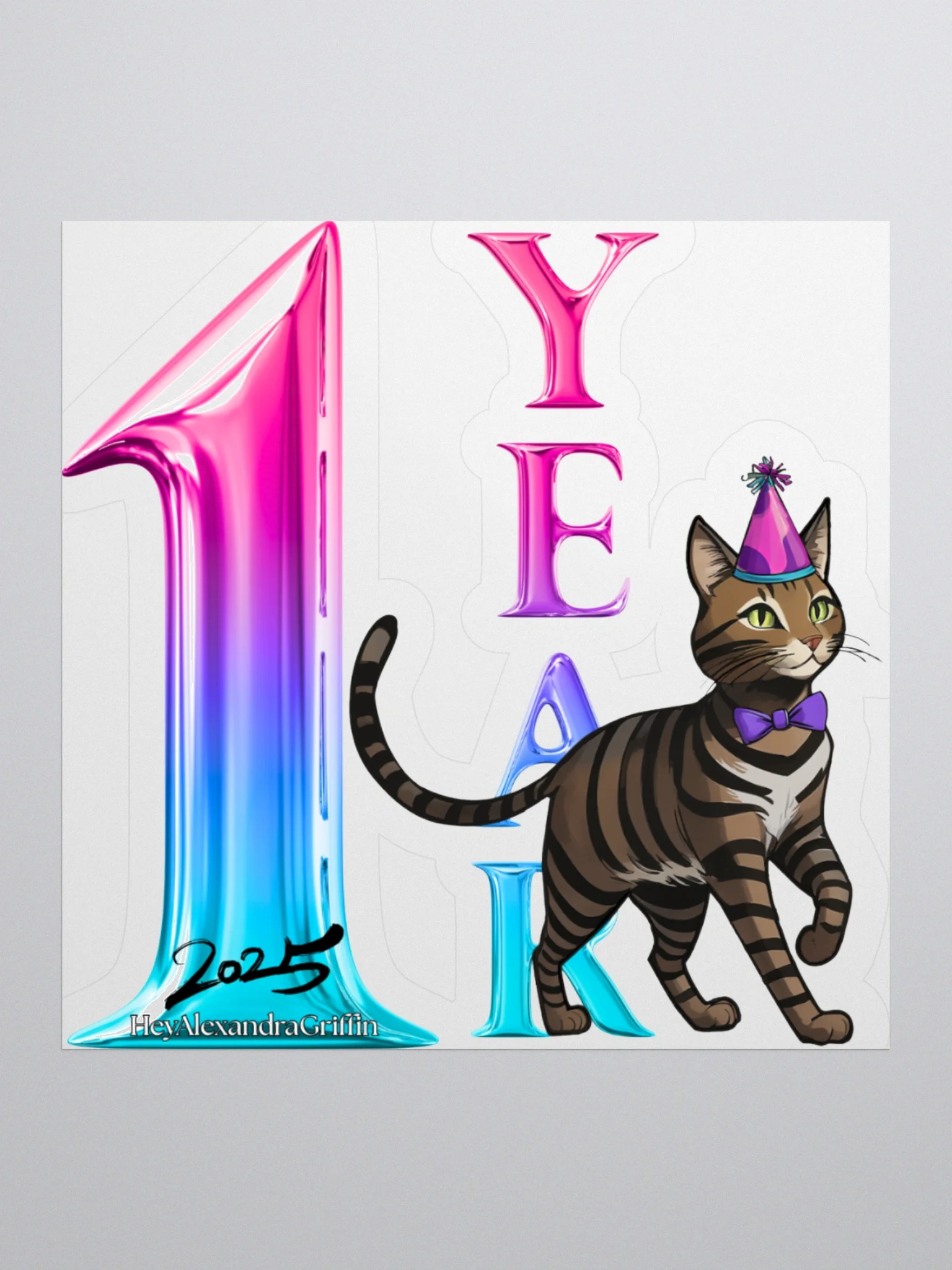 *Limited* 1 year Streamaversary Sticker!! product image (2)
